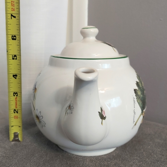 Royal Caldone Floral Teapot Botanical Chamomile Dogwood England Cottage - Picture 3 of 11
